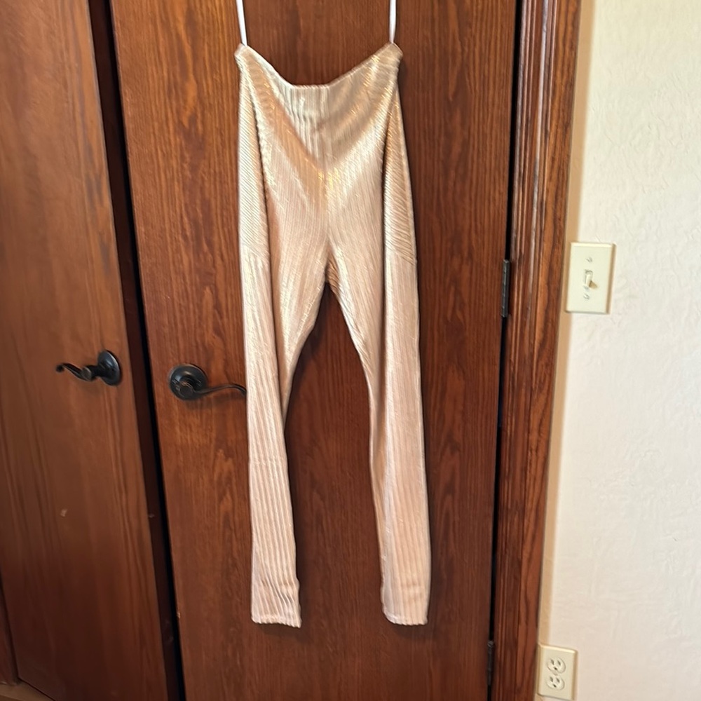 Hello Molly Shimmering Gold Pants